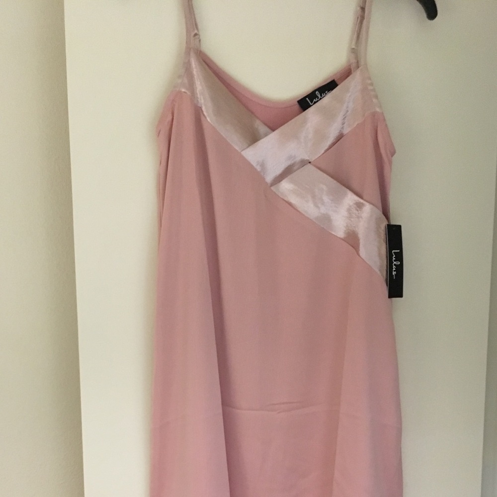 Lulus satin midi dress